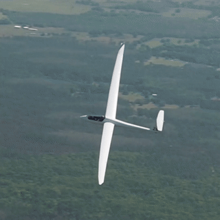 Glider tracking shot