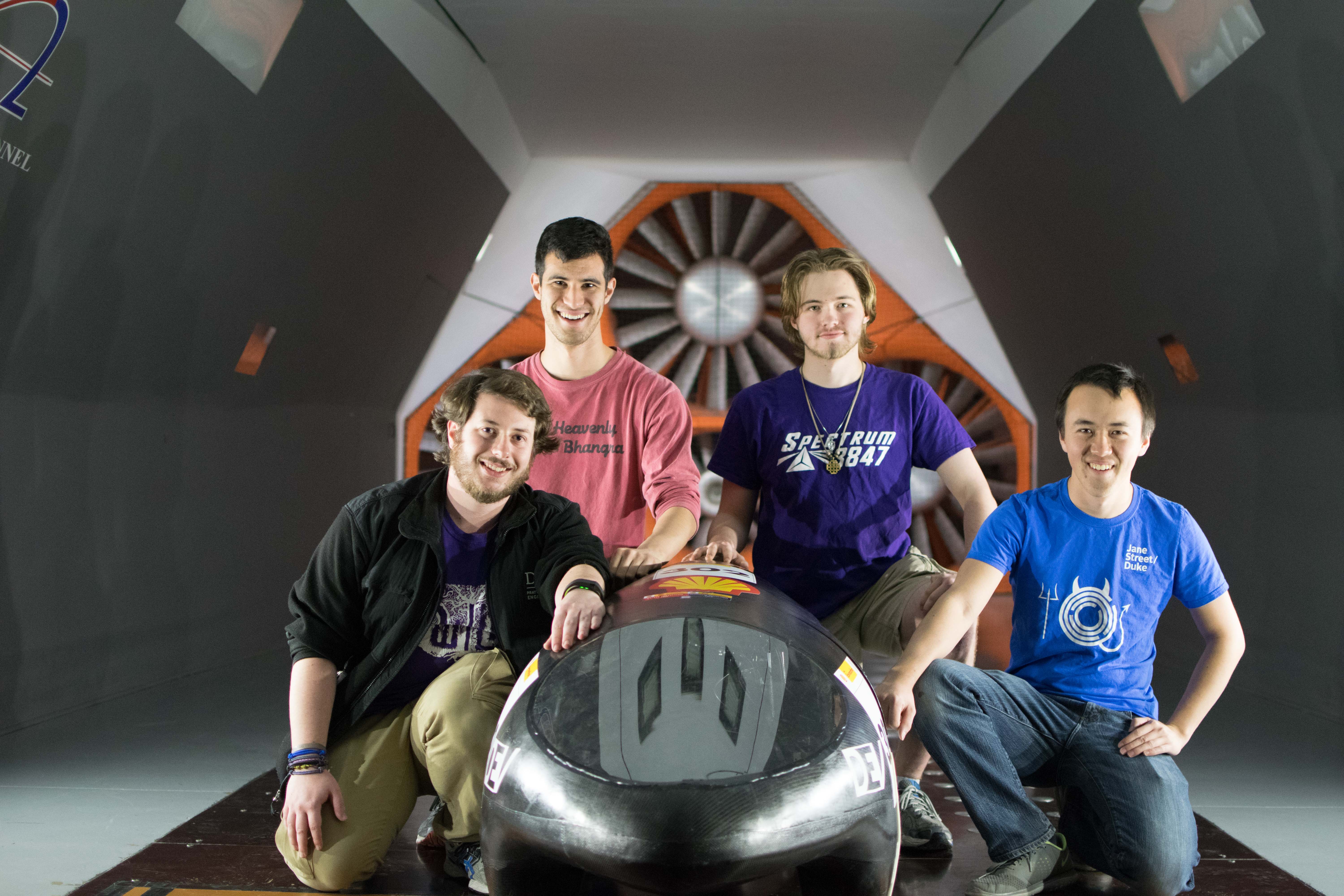 Maxwell during wind tunnel tests