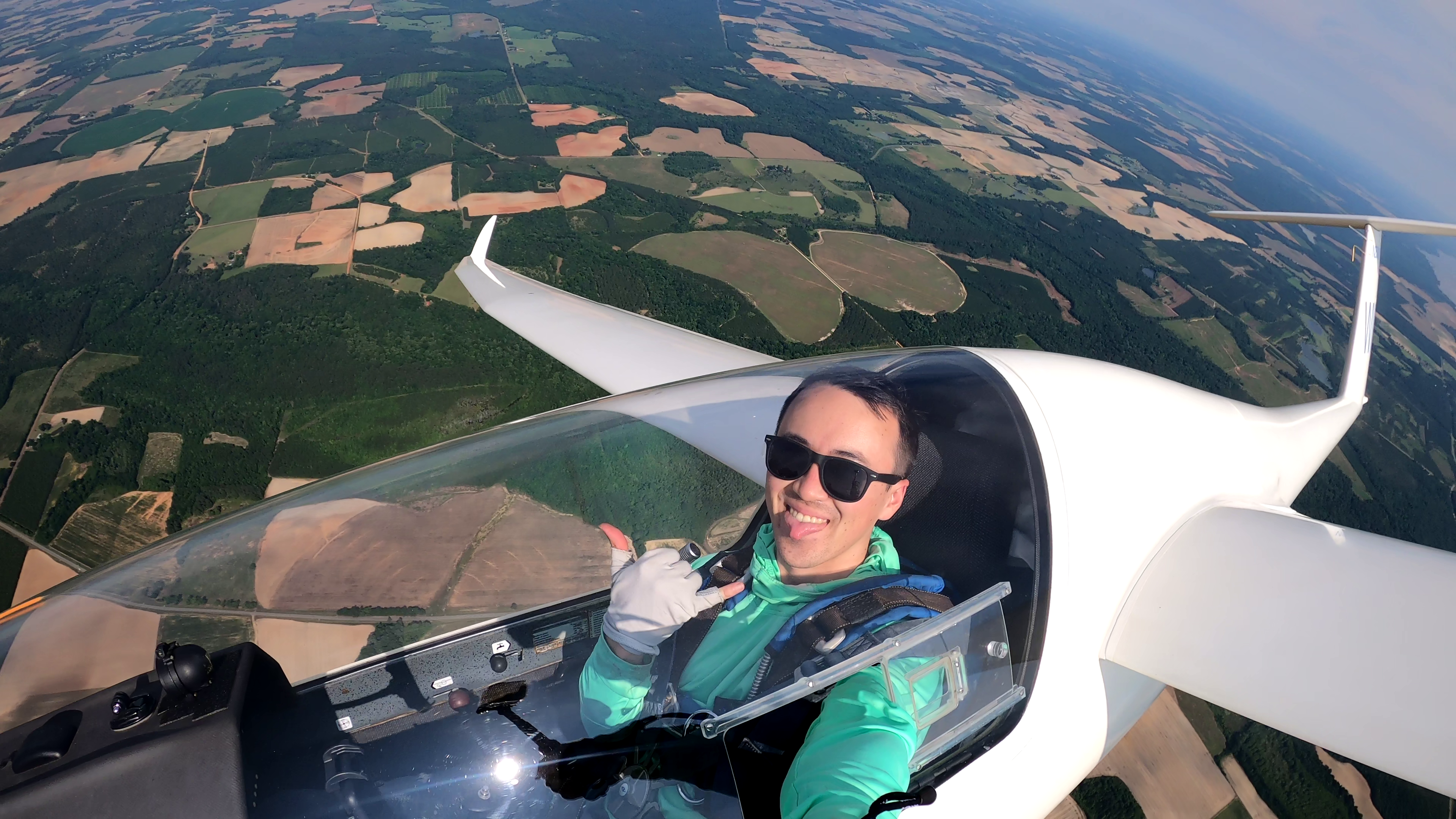 Glider selfie